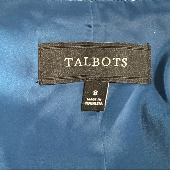 Talbots Microcheck Two Button Blazer- 8 - Picture 6 of 6